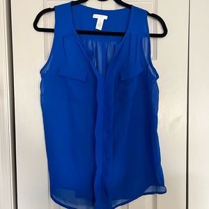 Marisol - Dark Blue Loose Tank - Size Medium